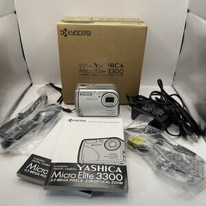 Vintage Y2K Kyocera Yashica Digital Camera Micro Elite 3300 3.3 MP - TESTED